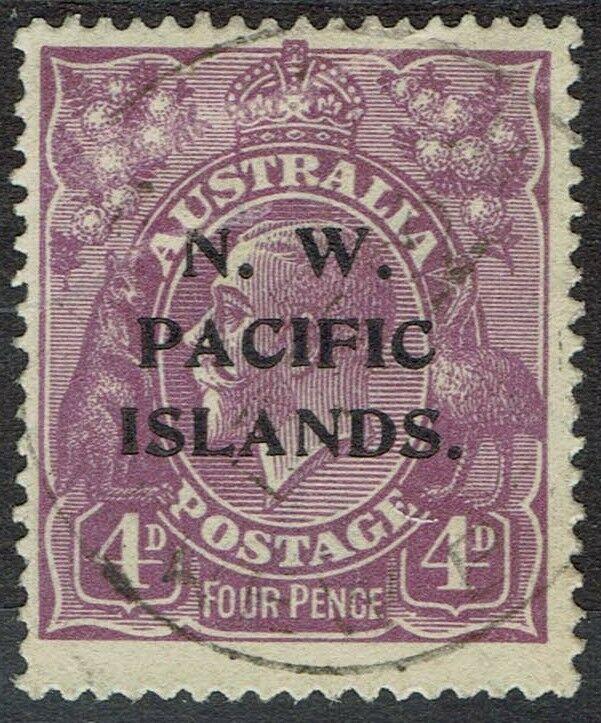 NWPI NEW GUINEA 1918 KGV 4D USED 