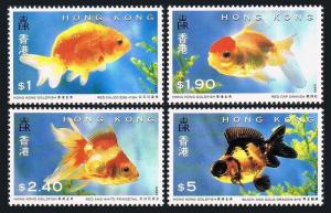 HONG KONG Sc#684-687 Goldfish (1993) MNH