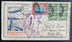 1928 Chicago IL USA Graf Zeppelin First Flight Airmail cover To Vienna Austria