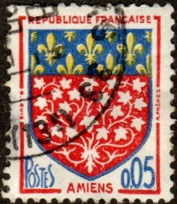 France 1040 - Used - 5c Coat of Arms / Amiens (1962)