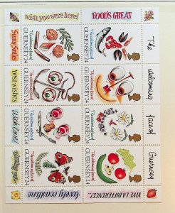 GB - GUERNSEY Sc 543-50+550a NH SET+MINISHEET+BOOKLETS OF 1995 - WELCOME FACES