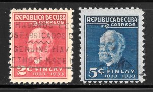 Cuba Scott 391-320 ULH - 1034 Dr. Carlos J. Finlay Set - SCV $3.60