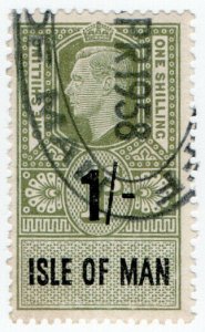 (I.B) George VI Revenue : Isle of Man 1/-