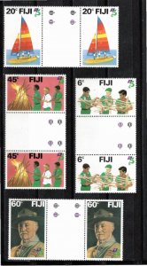 Fiji 1982 MNH Sc 458-61 Gutter Pair 1