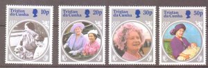 TRISTAN DA CUNHA SG390/3 1985 QUEEN MOTHER MNH