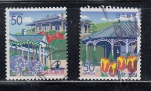 Japan 2002 Sc#Z531-532 Nagasaki: Glover Garden Used