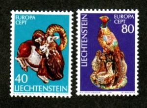 Liechtenstein # 587-588 Mint Europa!