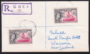 FIJI 1965 Registered cover to New Zealand ex OGEA..........................B2692