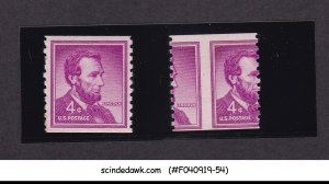 UNITED STATES USA - 1954 ABRAHAM LINCOLN SCOTT#1036 ERROR MNH