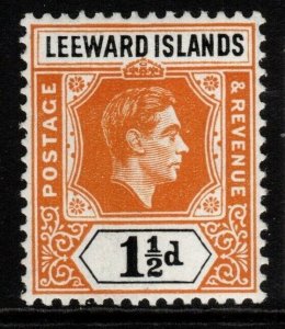 LEEWARD ISLANDS SG102 1949 1½d YELLOW-ORANGE & BLACK MNH