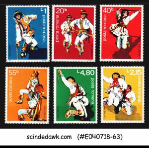 ROMANIA - 1977 ROMANIAN FOLK DANCERS SCOTT#2748-2753 - 6V-  MNH