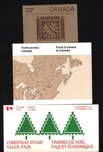 CANADA 1985 SET OF 3 BOOKLETS MNH