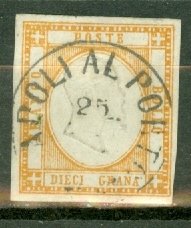 DK: Italy Two Sicilies 25 used CV $275