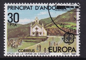 Andorra Spanish   #127  cancelled   1981   Europa  30p