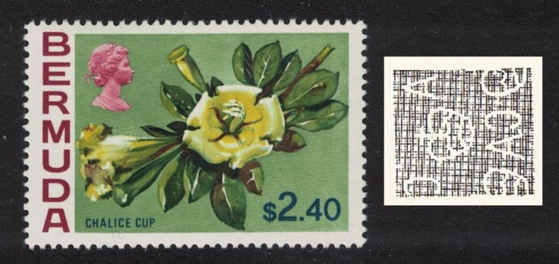 Bermuda Chalice cup Flowers $2.40 1970 MNH SG#265