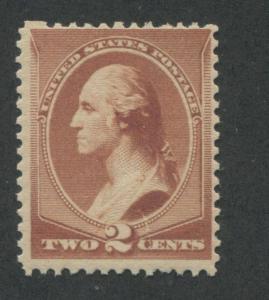 1883 US Stamp #210 2c Mint Never Hinged F/VF Catalogue Value $135