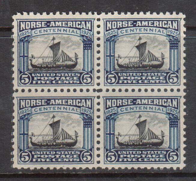 USA #621 XF/NH Block