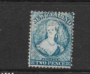 NEW ZEALAND 1864-67  2d  BLUE   FFQ  MLH  P12 1/2  CP A2M  SG 113 CHALON