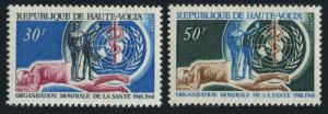 Burkina Faso 188-189.MNH.Michel 238-239. WHO-20,1968.Emblem,sick people.1968.