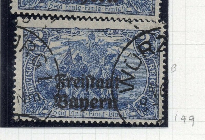 Bayern 1919 Early Issue Fine Used 2M. Optd NW-10692