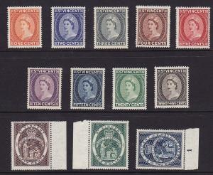 ST Vincent Scott # 186 - 197 set VF never hinged nice color cv $ 44 ! see pic !