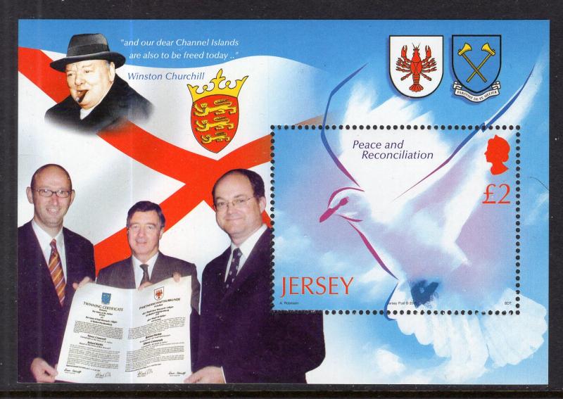 Jersey 1163 Peace Souvenir Sheet MNH VF