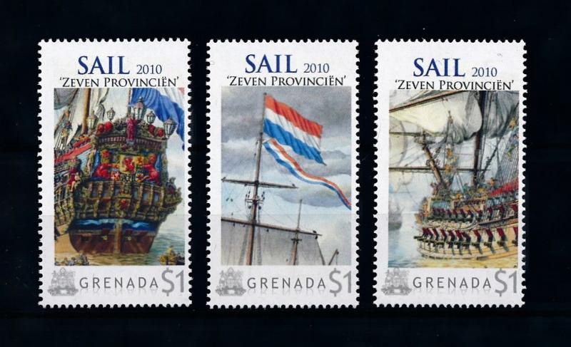 [78726] Grenada 2009 Ships Seven Provinces Sail Michiel de Ruyter MNH