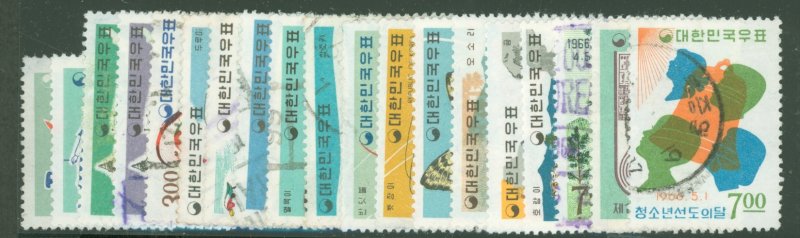 Korea #489-507 Used Single (Complete Set)