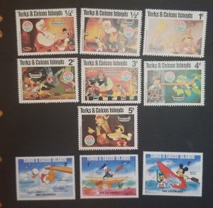 TURKS & CAICOS Walt Disney Stamp Lot Set MINT Unused MNH OG T1920