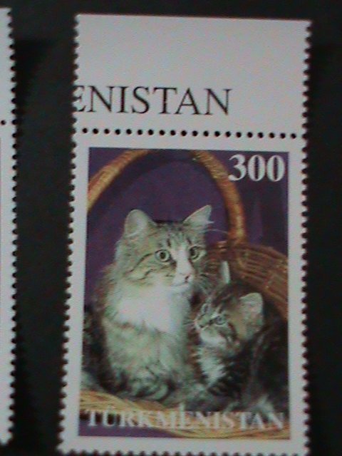 TURKMENISTAN-LOVELY BEAUTIFUL CATS COMPLETE SET MNH -VF WE SHIP TO WORLDWIDE