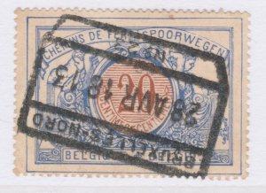 Belgium Parcel Post Railway 1902-06 20c Used Stamp A25P58F20835-