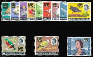 Pitcairn Islands 1967 QEII Decimal Overprint set superb MNH. SG 69-81. Sc 72-84.