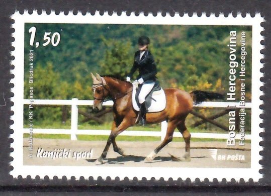 BOSNIA HERZEGOVINA 2021 EQUESTRIAN HORSE PFERDE CHEVAUX [#2109]