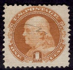 US Stamp #112 1c 1869 Pictorial Used SCV $130. Superb Appearance!