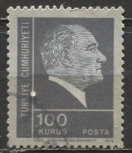 Turkey 1975: Sc. # 1924; Used Single Stamp