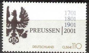 Germany 2001 300 years Foundation of the Kingdom of Prussia MNH