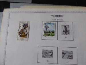 Transkei 1976-1985 Stamp Collection on Album Pages​