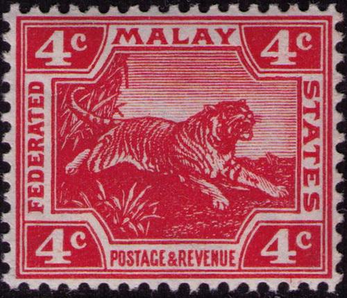 Malaya Fed States # 44a  VF NH  Die 1