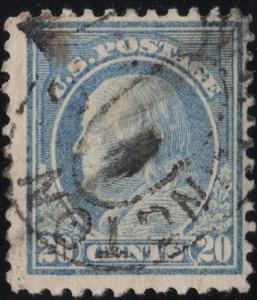 SC#515 20¢ Benjamin Franklin Single (1917) Used