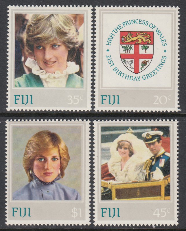 Fiji 470-473 Princess Diana MNH VF