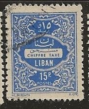 Lebanon ^^ Scott # J67 - Used