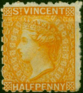 St Vincent 1881 1/2d Orange SG36 Fine MM