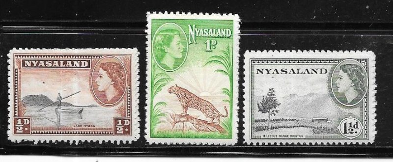 Nyasaland  Protectorate #97-99     (MH) CV $1.15