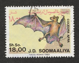 1985 Somalia - Sc# 560 - 18sh, Bat, Coleura Afra. Used Cv$5.25
