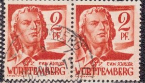 Germany -French Occupation Wurttemberg 1948 -  8n14 Used