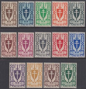 CAMEROUN Sc # 282-95 CPL MNH  SET of 14 - LORRAINE CROSS & JOAN of ARC SHIELD