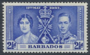 Barbados SG 247 SC#  192  MNH  Coronation 1937  see details & scans    