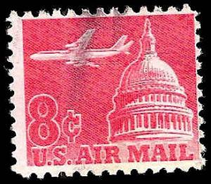 # C64a USED JET AIRLINER OVER CAPITOL