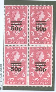 South Georgia #30b  Plate Block