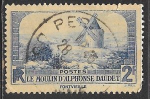 France 307: 2f The Mill of Alphonse Daudet (Fontvieille), used, VF